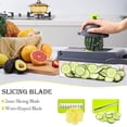 thumbnail image 5 of LINLIN 16 in 1 Vegetable Chopper, Onion Chopper Veg Dicer Slicer Kitchen Mandoline for Onion Carrot Potato Cucumber Tomato, Grey-Green, 5 of 7