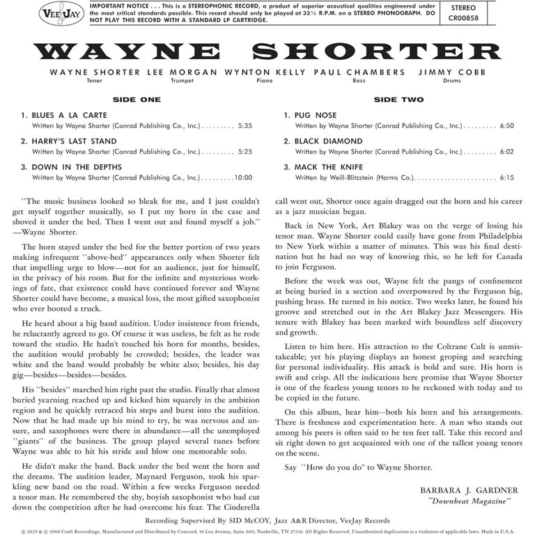 Wayne Shorter - Introducing Wayne Shorter (Original Jazz Classics