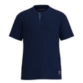 thumbnail image 2 of TOM TAILOR Pijama corto para hombre, shorty, pijama, algodón, cuello Henley, jersey sencillo Azul L (Large), 2 of 7