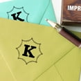 thumbnail image 3 of Printtoo Octagon Celtic Swirl Frame Monogram Letter K Wood Mounted Rubber Stamp Office Stationary, 3 of 4
