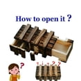 thumbnail image 4 of Wooden Secret Puzzle Box Adult Money Card Holder Secret Compartment Gift Box, 4 of 7