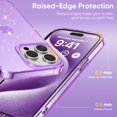 thumbnail image 6 of Feishell Case for iPhone 15 Pro Max Case Glitter, Cute Clear Glitter Sparkly Shiny Bling Sparkle Cover, Anti-Scratch Soft TPU Thin Slim Fit Shockproof Protective Phone Cases for Women Girls,Purple, 6 of 7