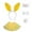 Yellow, variant on AUNVITO 2025 Easter Children Clothing Easter Headband Children's Performance Props Cute Hair Accessories Bow Tie Bunny Tail Nose Mask Wang Sha Dress Five Piece Set