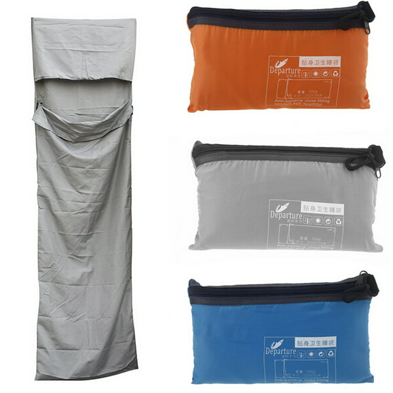 Outdoor Sleeping Bag Liner Polyester Pongee Portable Single Sleeping Bags Camping Travel Healthy Bag - Walmart.com