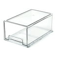 thumbnail image 1 of Food Container with Easy Grip Base Stackable Pull Out Storage Box for Shelves Countertops Freezer, 1 of 2