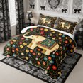 thumbnail image 3 of Manfei Aniaml Elephant Twin Quilt Set 2 Pieces,Bohemian Flowers Twin Coverlet Set,1 Bedspread and 1 Pillowcase, 3 of 7