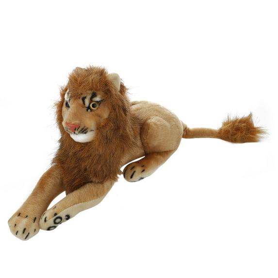 Yuedong Simulation Lion Home Decorations Static Animal Model Cougar PP Cotton Lifelike Fine Stitching Stuffed Doll