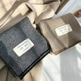 thumbnail image 5 of Fashion New Stripe Pattern Neck Protection Keep Warm Knitted Scarf Warm Scarves Long Scarf Winter Scarves BLACK, 5 of 8