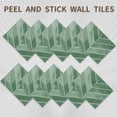 thumbnail image 6 of DEWOO 10 Sheets Thicker Herringbone Peel and Stick Backsplash, 11.5”×9” Stick on Wall Tiles, Self Adhesive Tile Sticker for Kitchen Backsplash and Bathroom, Light Green, 6 of 15