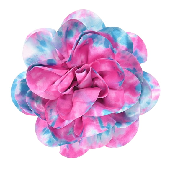 Extra Large Rose Flower Brooches, 8 Inch Lapel Pins Dainty Satin Fabric Big Camellia Oversized Brooch Pin [20cm, Pink]