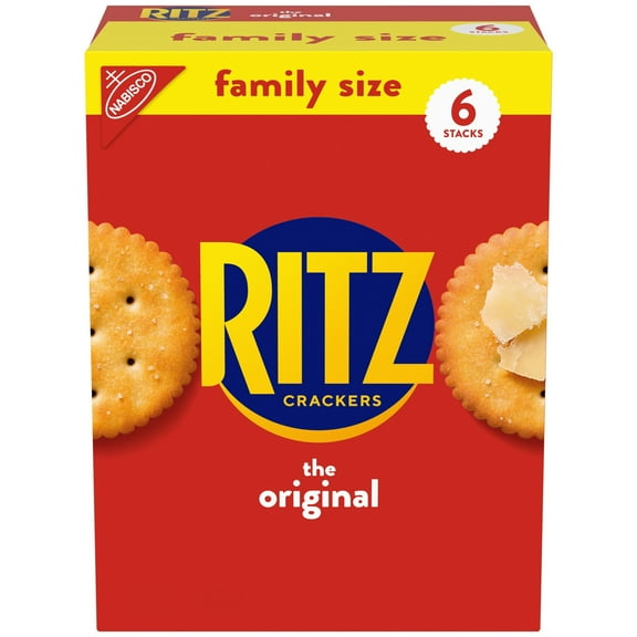 RITZ Original Crackers, Snacks for Kids and Adults, Lunch Snacks, Family Size, 20.5 oz