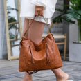 thumbnail image 7 of CoCopeaunts Womens Tote Handbag Large Shoulder Purse Leather Crossbody Handbag Roomy Work Bag, 7 of 7