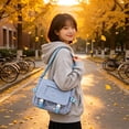 thumbnail image 6 of Eolstice Messenger Bag, Large Capacity Student Shoulder Satchel, Versatile Crossbody Laptop Bag for School, College, Work, Travel, Everyday Commute, 6 of 6