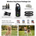 thumbnail image 7 of Invisible Fence for 2 Dogs Perimeter Collar Wireless System, Adjustable Electric Fence with Remote, 4-in-1 Training Shock Collar 1100 Yard Rechargeable, 7 of 7