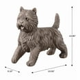 thumbnail image 2 of Hi-Line Gift Ltd. Cairn Terrier Garden Statue Gray Life Size Home Yard Decor, 2 of 7