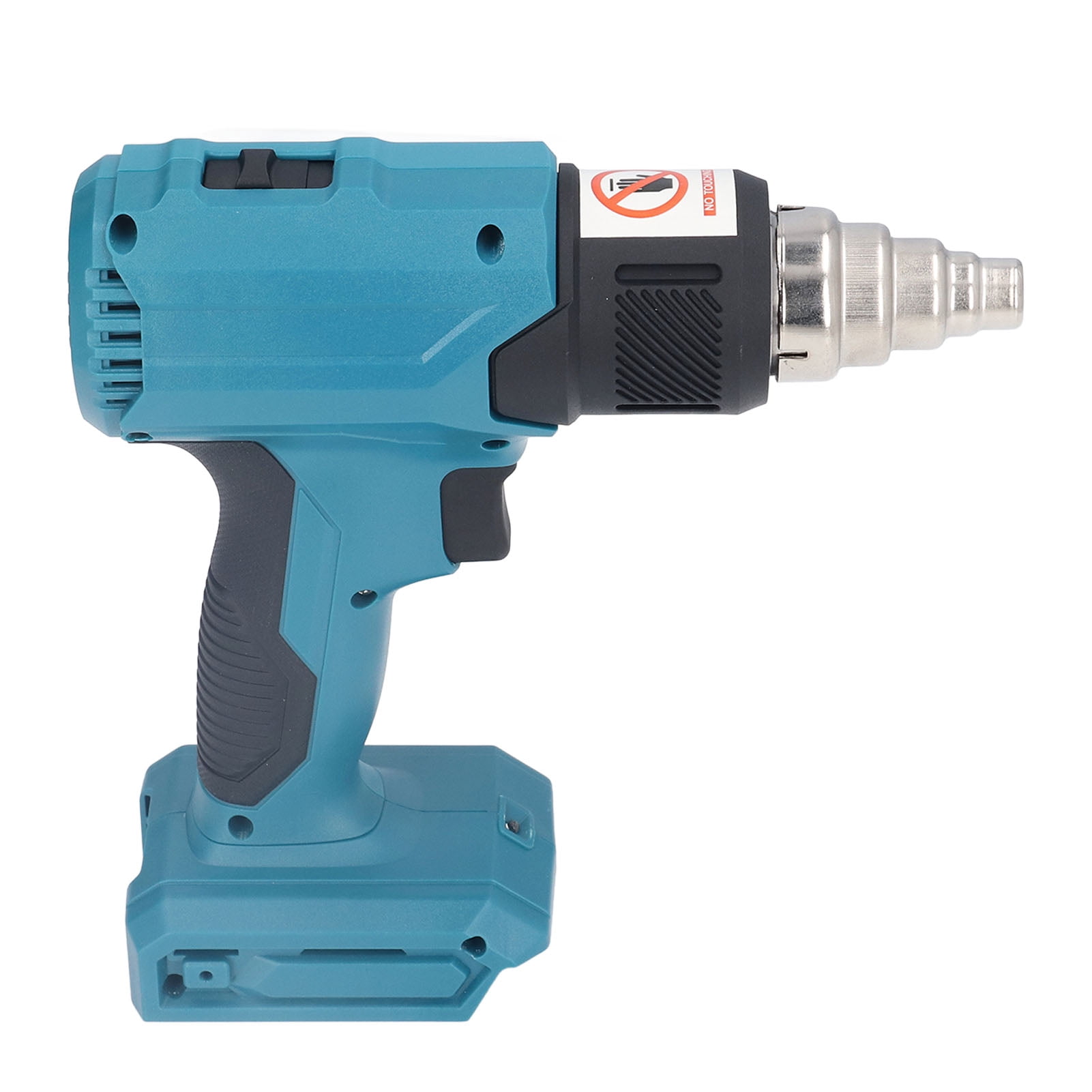 NFTIGB Cordless Heat Gun 18V Portable Hot Air Plastic Welding Gun with 4 Nozzles and 3 Gear Speed for Shrink Wrapping Crafts, 7.9 inches / 20 cm