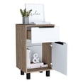 thumbnail image 1 of Mesa Noche Kaia Miel Blanco Excelsior, 1 of 5