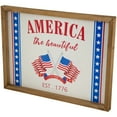 thumbnail image 3 of Northlight America the Beautiful Patriotic Framed Wall Sign - 15.75", 3 of 6