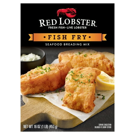 Red Lobster Fish Fry Mix, Fried Seafood Seasoning Mix, 16 Oz Box