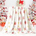 thumbnail image 6 of Christmas Throw Blanket, Fuzzy Fluffy Soft Cozy Blanket, Fleece Flannel Plush Microfiber Blanket for Couch Bed Sofa (50" X 60",White Snowflake), 6 of 7