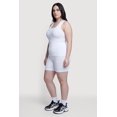 thumbnail image 3 of Women's Plus Size Ribbed Knit Scoop Neck Racerback Tank Top, 3 of 4