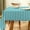 Blue & Green, variant on Scalloped Edge Green Striped Tablecloth Waterproof Fabric Tablecloth Rectangle Table Cover for Home Kitchen Table Decoration, 55 x 70 Inch