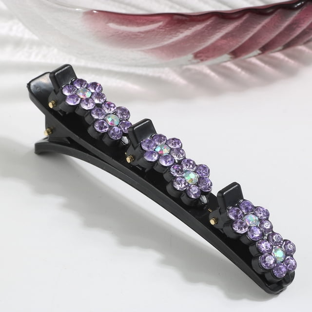 Barrettes Hair Clip 2024 Exquisite Sparkling Floral Design with Colorful Daily Glamour Accessory