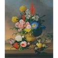 thumbnail image 3 of Johann Knapp 12x14 Black Modern Framed Museum Art Print Titled - Still Life with Bouquet (1828), 3 of 5