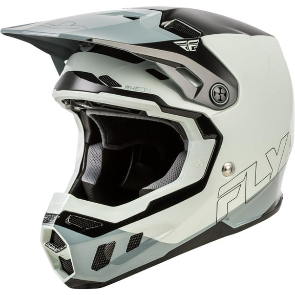 FLY Racing 2026 Formula CC Glide MX Helmet  ECE/DOT Approved, Lightweight Polycarbonate Shell, Advanced Protective Motocross Gear - Grey/Light Grey/Black, 2X-Large