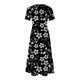 thumbnail image 2 of Vestido de Suéter para Mujeres Cuello U de Punto con Encaje Vestido de Temperamento de Moda, Vestido Cálido de Invierno de Poliéster para Diario, Fiesta Y Caso de Exposición, 2 of 4