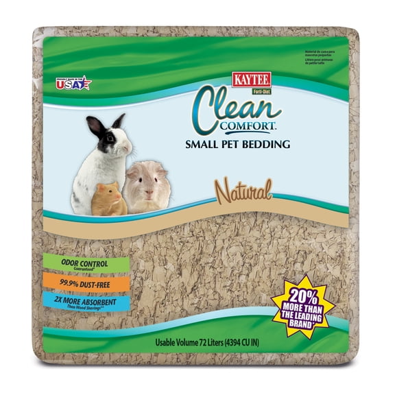 Kaytee Forti-Diet Clean Comfort Small Animal Bedding, Natural 72L