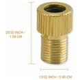 thumbnail image 3 of Brass Presta Valve Adapter (Pack of 5) - Conversion from Presta to Schrader for bicycles, e-bikes, e-scooters and cars - Inflate your tires with a standard pump or air compressor, 3 of 4