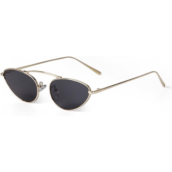 Fashion Metal Oval Sunglasses Women Personalized Cat Eye Sun Glasses Men Shades Eyewear UV400-USA
