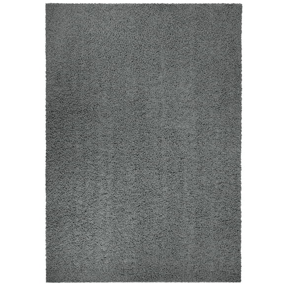 Mainstays Solid Casual Gray Tufted Shag Indoor Area Rug, 5' x 7'