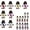 5 colors-30pc, variant on 25Pcs Little Jesus Figures Jesus Loves You Mini Jesus Figures Hide and Seek Religious Party Favors Sunday School Baptism Gifts,Easter Jesus Loves You Christ Toys