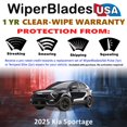 thumbnail image 2 of 2025 Kia Sportage Beam Wiper Blades Wipers w/1yr Warranty (Set of 3) w/Rear Wiper (WiperBladesUSA), 2 of 5