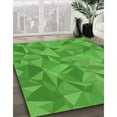 thumbnail image 3 of Ahgly Company Machine Washable Indoor Square Transitional Nebula Green Area Rugs, 6' Square, 3 of 7