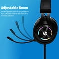 thumbnail image 3 of HP USB Computer Gaming Headset with Microphone 7.1 Surround Sound Virtual, Noise Cancelling Mic, Comfort Fit LED RGB Backlit Wired Headphones for Laptops/PC, 3 of 5