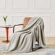 thumbnail image 4 of Manta tejida Blanket CYMULA 127 x 152 cm, color gris claro y suave, 4 of 8