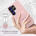 thumbnail image 2 of Compatible with Samsung S23 Ultra Case Clear Glitter Silicone, Phone Case Samsung Galaxy S23 Ultra Case Glitter Sparkle Pink Shockproof Thin Cover (Pink), 2 of 14