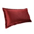 thumbnail image 2 of MICHAEL AMINI Conner 15x24" Velvet Accent Pillow in Sangria Red in Set of 2, 2 of 4