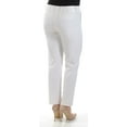 thumbnail image 2 of CALVIN KLEIN $80 Womens New 1293 White Wear To Work Pants 8 B+B, 2 of 2