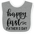thumbnail image 3 of Inktastic Happy 1st Father's Day Design Boys or Girls Baby Bib, 3 of 4
