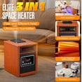thumbnail image 2 of Dr.Infrared Heater DR998, 1500 W Sistema avanzado de Doble calefacción con humidificador y Ventilador de oscilación y Control Remoto, Cereza, 1, 2 of 5