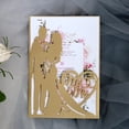 thumbnail image 4 of Tarjeta de invitación de boda cortada con láser, tarjetas de felicitación para el Día de San Valentín, decoración de boda, suministros para fiestas, 1 piezas, 4 of 4