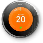 Nest Smart Learning WiFi Thermostat 3rd Generation- Stainless Steel