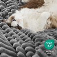 thumbnail image 4 of Manta Bedsure Sherpa Queen de 230 x 230 cm, color gris oscuro, 4 of 6