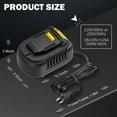 thumbnail image 4 of Convertidor de CA a CC de 500 W para Herramientas Inalámbricas Dewalt de 20 V, Fuente de Alimentación Adaptador de CA/CC de 110 V a 20 V, Adaptador Transformador de Enchufe de CA, 4 of 9
