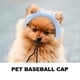 thumbnail image 2 of Sombrero de perros Sombreros de béisbol de béisbol Sombreros de cachorro Sol Sun Hats Sun Shade Tofrianos para perros, 2 of 4