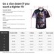 thumbnail image 5 of Balery Purple Moon Cat Camisas hawaianas de manga corta para hombre, camisas playeras de corte holgado, camisas de vacaciones con botones,3X-Large, 5 of 7